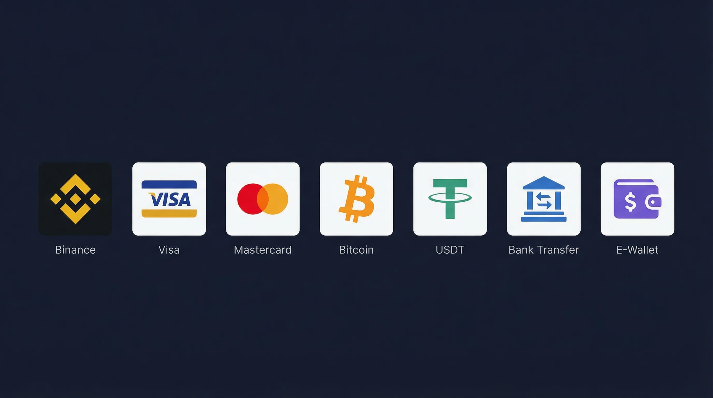 赌场兔女郎支持的支付方式图标展示